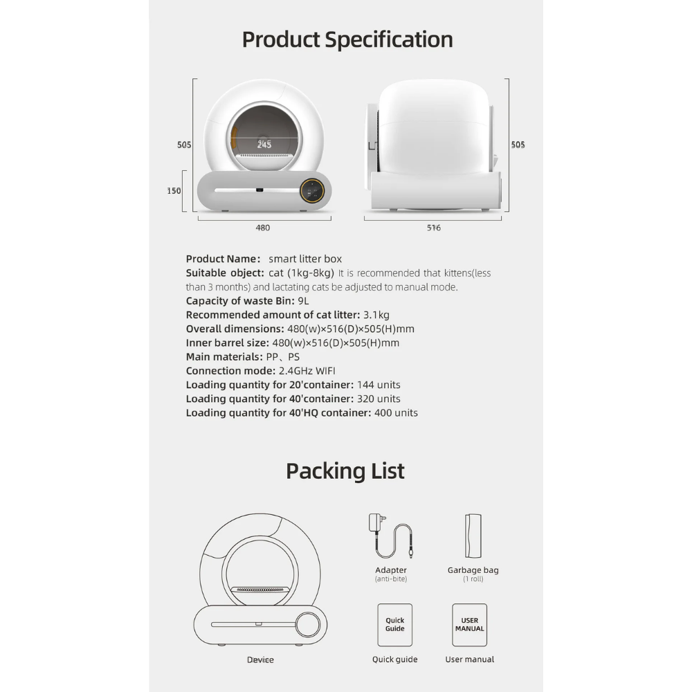 SmartCat Pro | Caja de Arena Inteligente y Autolimpiante